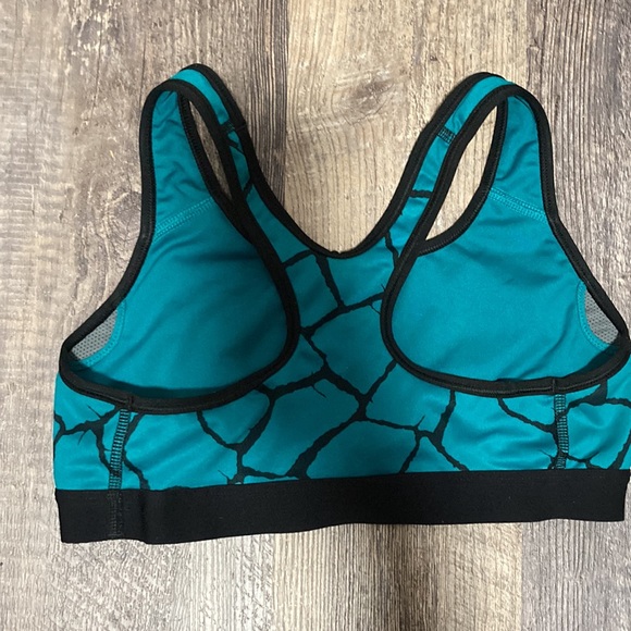 A Nike pro bra, Size- Small, Color- Teal and black - Picture 2 of 3